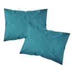 Μαξιλαροθήκες Zεύγος (50x70) Βαμβακερές Borea Solid Πετρόλ
