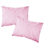 Μαξιλαροθήκες Zεύγος (50x70) Βαμβακερές Borea Solid Ροζ