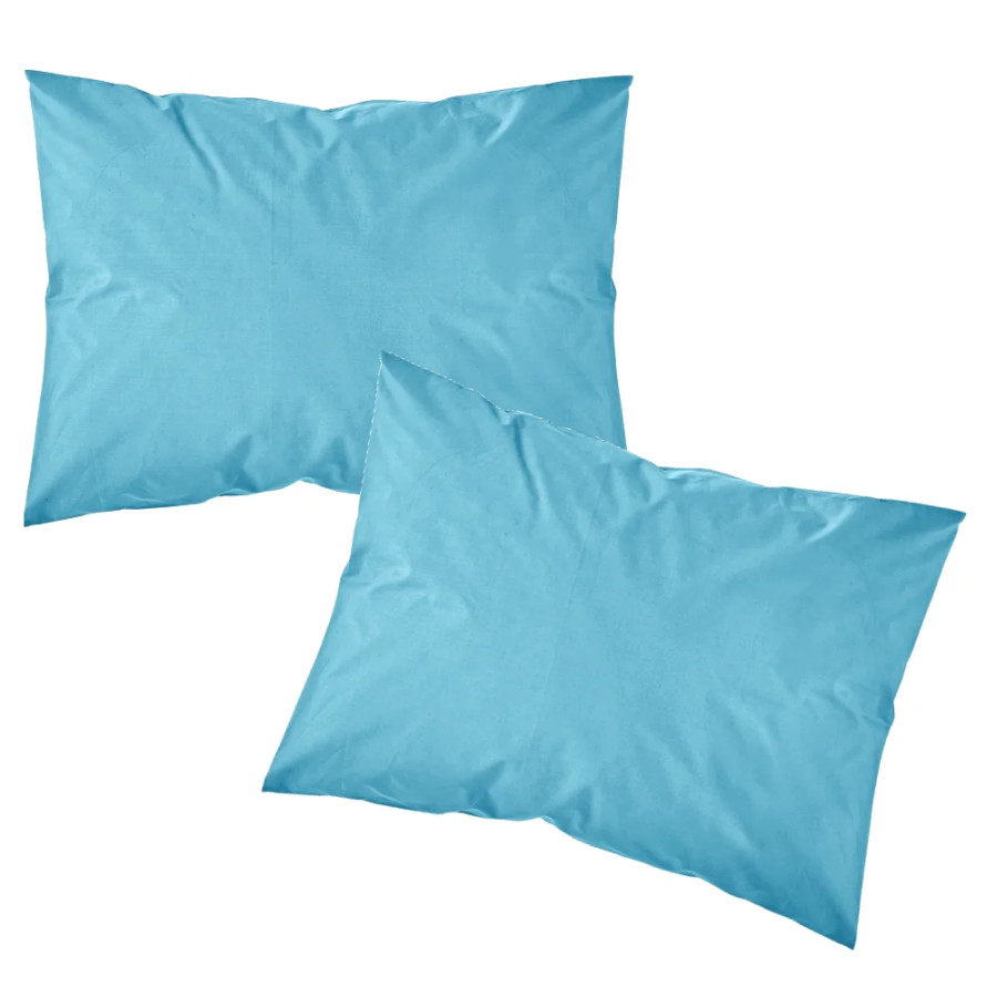 Μαξιλαροθήκες Zεύγος (50x70) Βαμβακερές Borea Solid Τυρκουάζ