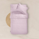 Κατωσέντονο με Λάστιχο Διπλό (160x200+40) Βαμβακερό Borea Solid Ροζ