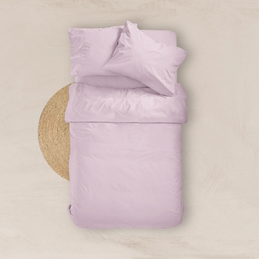 Πανωσέντονο - Σεντόνι χωρίς Λάστιχο Μονό (160x240) Βαμβακερό Borea Solid Ροζ