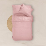 Κατωσέντονο με Λάστιχο Διπλό (160x200+40) Βαμβακερό Borea Solid Ροζέ