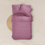 Κατωσέντονο με Λάστιχο Υπέρδιπλο (180x200+40) Βαμβακερό Borea Solid 13 Σάπιο Μήλο