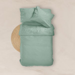 Κατωσέντονο με Λάστιχο Διπλό (160x200+40) Βαμβακερό Borea Solid Βεραμάν