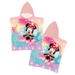 Πόντσο Παιδικό (55x110) Με Κουκούλα Microfiber Borea Disney Minnie
