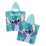 Πόντσο Παιδικό (55x110) Με Κουκούλα Microfiber Borea Disney Stitch