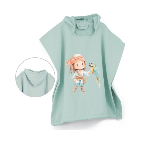 Πόντσο Παιδικό (60x60) Με Κουκούλα Borea Pirate