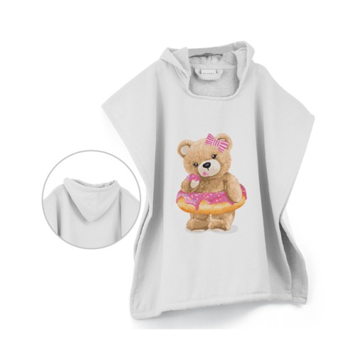 Πόντσο Παιδικό (60x60) Με Κουκούλα Borea So Sweet