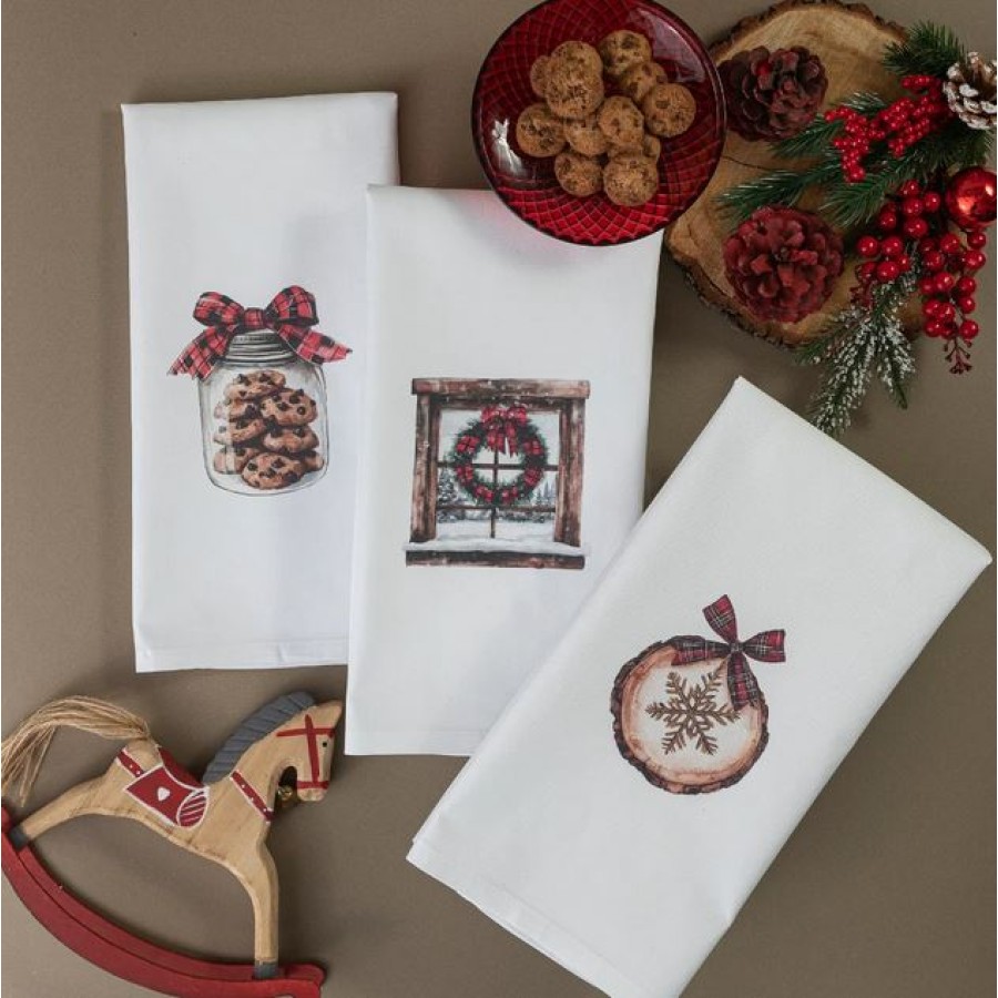 Σετ Ποτηρόπανα Κουζίνας 3 τεμαχίων (50x70) Polycotton Borea Garland