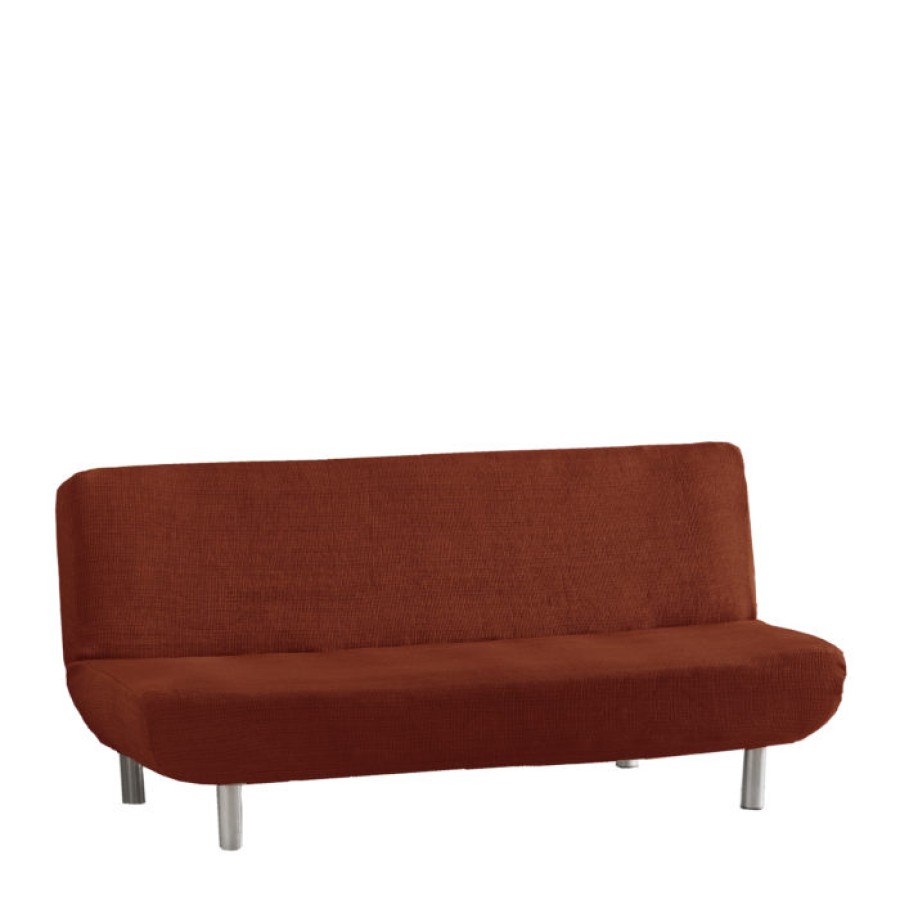 Κάλυμμα για Καναπέ-κρεβάτι Μονής Ελαστικότητας Newhome Aquiles 09 κεραμιδί