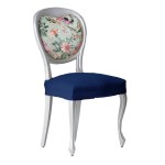 Kάλυμμα για κάθισμα καρέκλας (σετ 2 τεμάχια) Μονής Ελαστικότητας Newhome Aquiles 03 μπλε