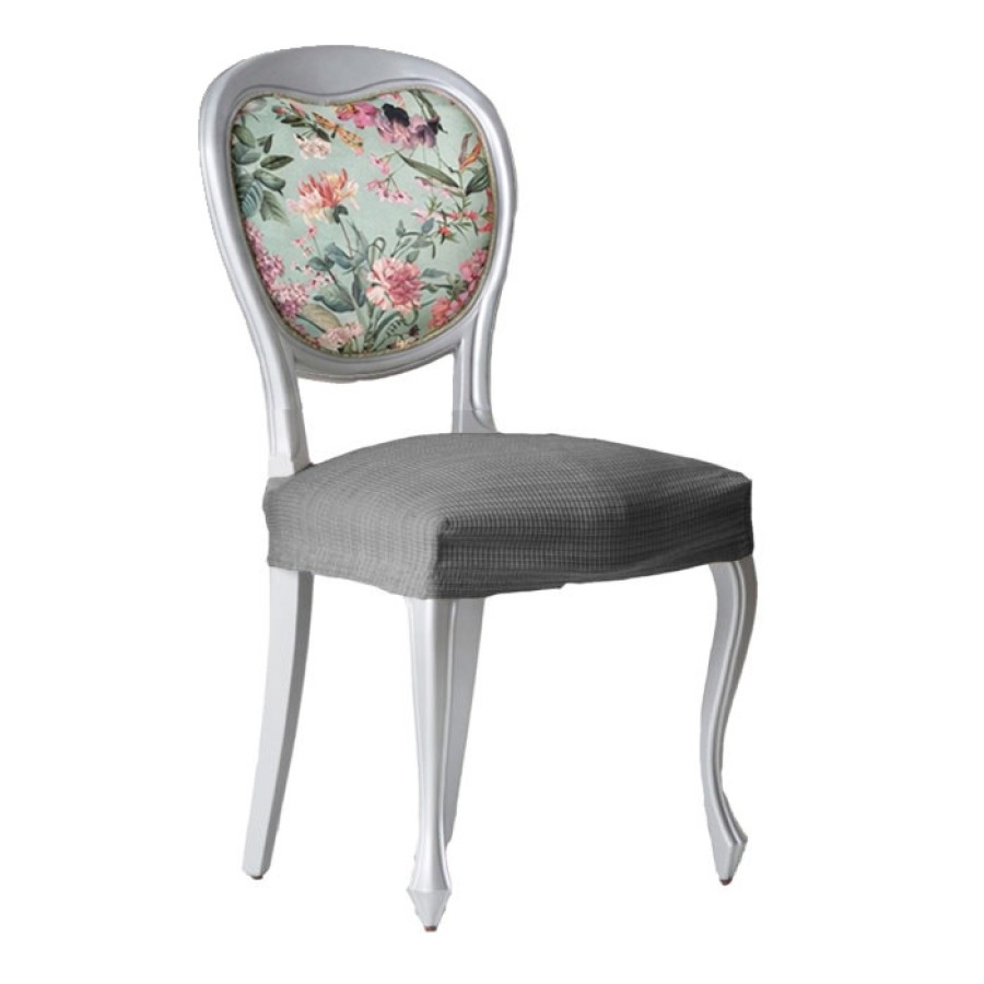 Kάλυμμα για κάθισμα καρέκλας (σετ 2 τεμάχια) Μονής Ελαστικότητας Newhome Aquiles 06 γκρι