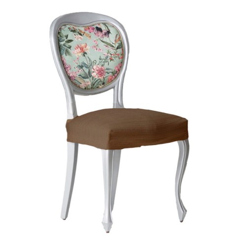 Kάλυμμα για κάθισμα καρέκλας (σετ 2 τεμάχια) Μονής Ελαστικότητας Newhome Aquiles 07 καφέ