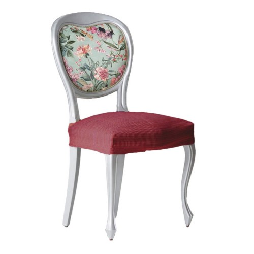 Kάλυμμα για κάθισμα καρέκλας (σετ 2 τεμάχια) Μονής Ελαστικότητας Newhome Aquiles 08 κόκκινο