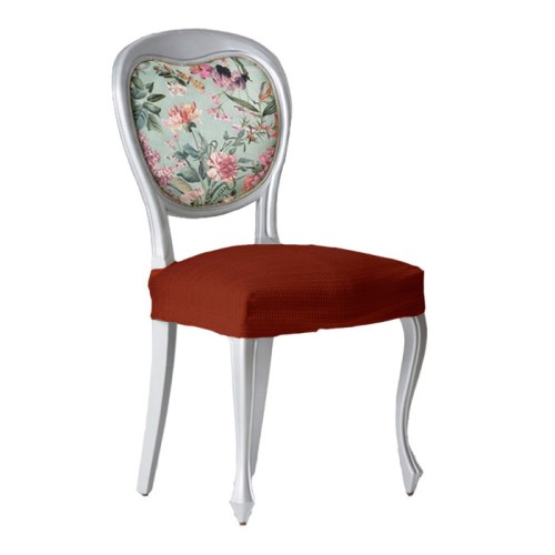 Kάλυμμα για κάθισμα καρέκλας (σετ 2 τεμάχια) Μονής Ελαστικότητας Newhome Aquiles 09 κεραμιδί