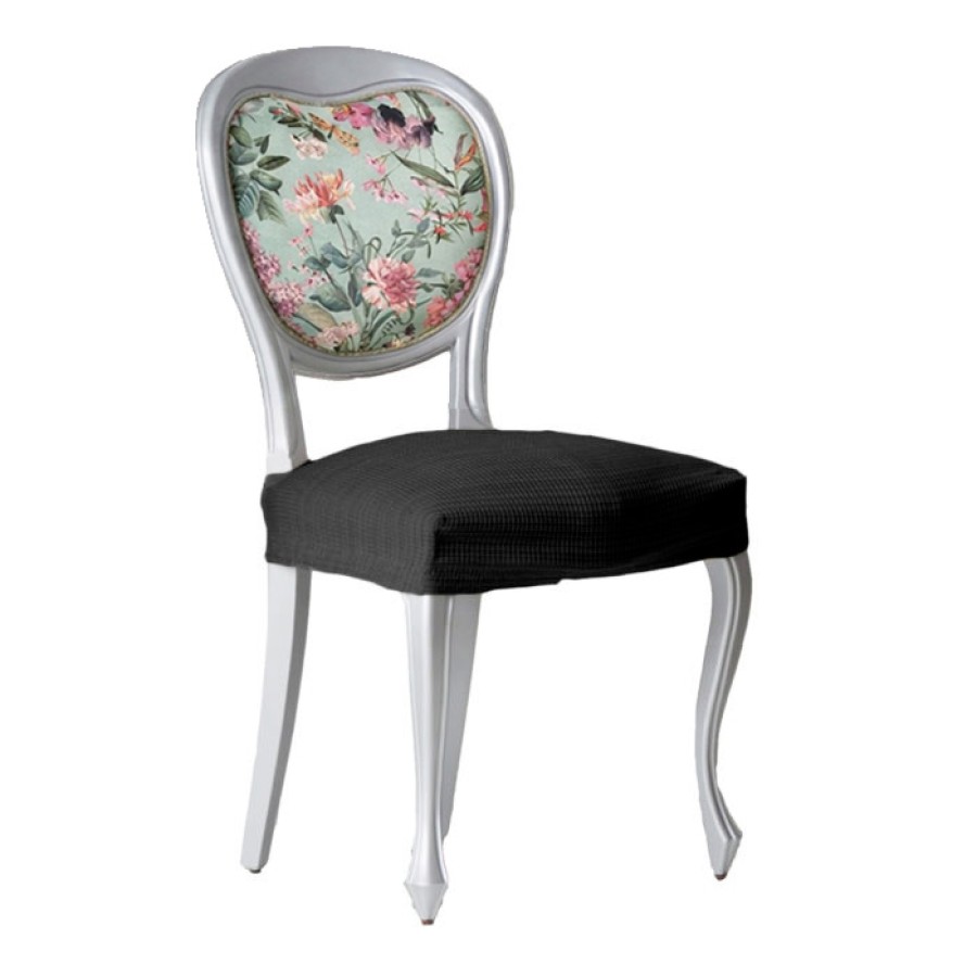 Kάλυμμα για κάθισμα καρέκλας (σετ 2 τεμάχια) Μονής Ελαστικότητας Newhome Aquiles 16 σκούρο γκρι