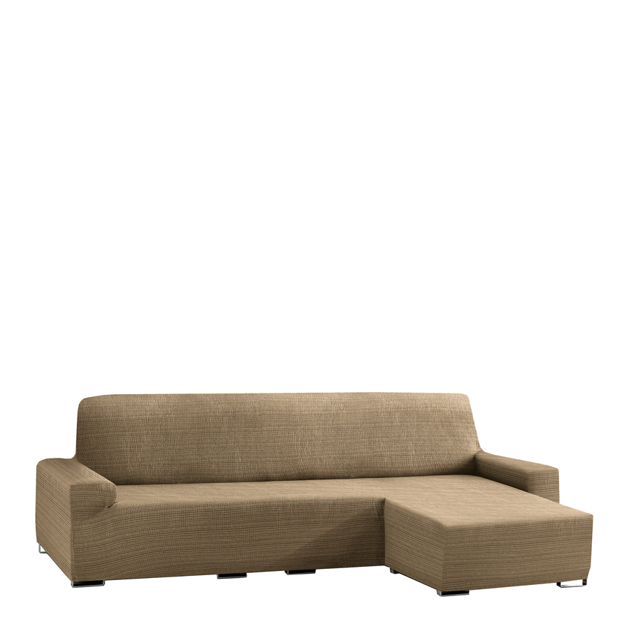 Κάλυμμα γωνιακού καναπέ (250-310)με δεξί ανάκλιντρο και κοντό μπράτσο Newhome Aquiles 11 σκούρο μπεζ