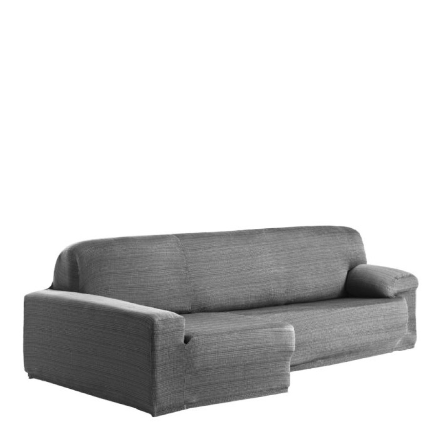 Κάλυμμα γωνιακού καναπέ (250-310) αριστερό ανάκλιντρο και μακρύ μπράτσο Newhome Aquiles 06 γκρι