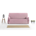 Κάλυμμα για Διθέσιο Καναπέ Universal με δεσίματα Newhome Calma 02 ρoζ