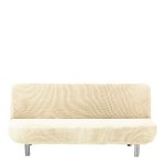 Κάλυμμα για Καναπέ-κρεβάτι Διπλής Ελαστικότητας Newhome Cora 00 εκρού