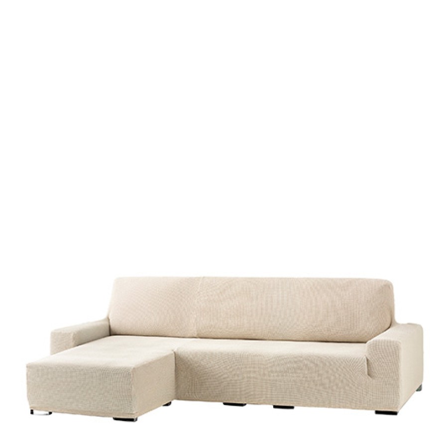 Κάλυμμα γωνιακού καναπέ (250-310) αριστερή γωνία, κοντό μπράτσο Newhome Cora 00 εκρού