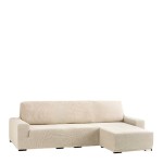 Κάλυμμα γωνιακού καναπέ (250-310) δεξιά γωνία, κοντό μπράτσο Newhome Cora 00 εκρού