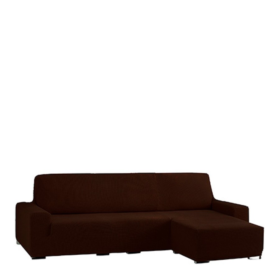 Κάλυμμα γωνιακού καναπέ (250-310) δεξιά γωνία, κοντό μπράτσο Newhome Cora 07 καφέ
