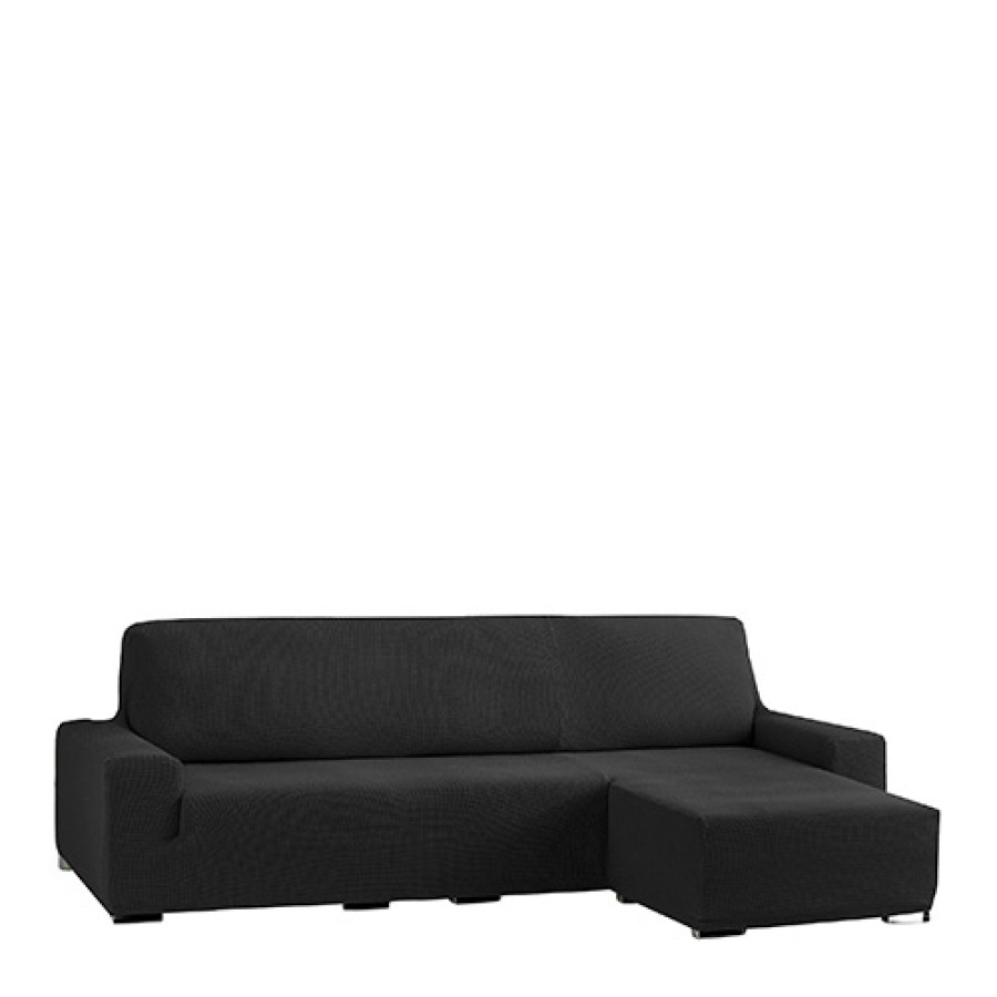 Κάλυμμα γωνιακού καναπέ (250-310) δεξιά γωνία, κοντό μπράτσο Newhome Cora 10 μαύρο