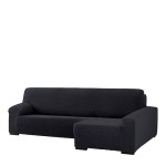 Κάλυμμα γωνιακού καναπέ (250-310) δεξιά γωνία, μακρύ μπράτσο Newhome Cora 10 μαύρο