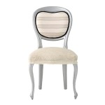 Kάλυμμα για κάθισμα καρέκλας (σετ 2 τεμάχια) NEWHOME Cora 00 εκρού