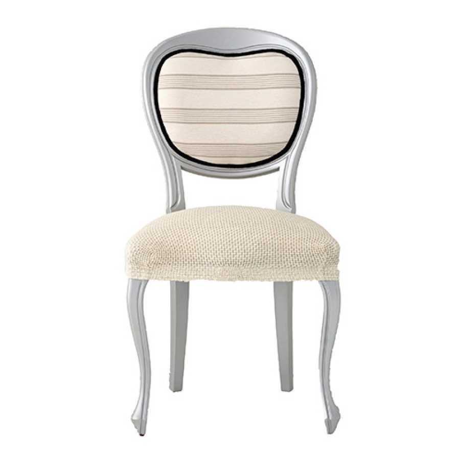 Kάλυμμα για κάθισμα καρέκλας (σετ 2 τεμάχια) NEWHOME Cora 00 εκρού
