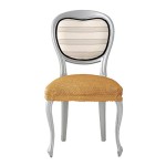 Kάλυμμα για κάθισμα καρέκλας (σετ 2 τεμάχια) NEWHOME Cora 05 κίτρινο