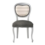 Kάλυμμα για κάθισμα καρέκλας (σετ 2 τεμάχια) NEWHOME Cora 06 Γκρι