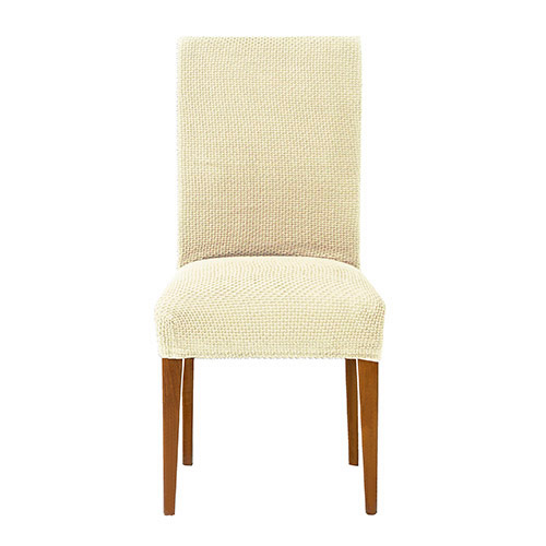 Κάλυμμα καρέκλας (σετ 2 τεμάχια) διπλής ελαστικότητας Newhome Cora 00 εκρού