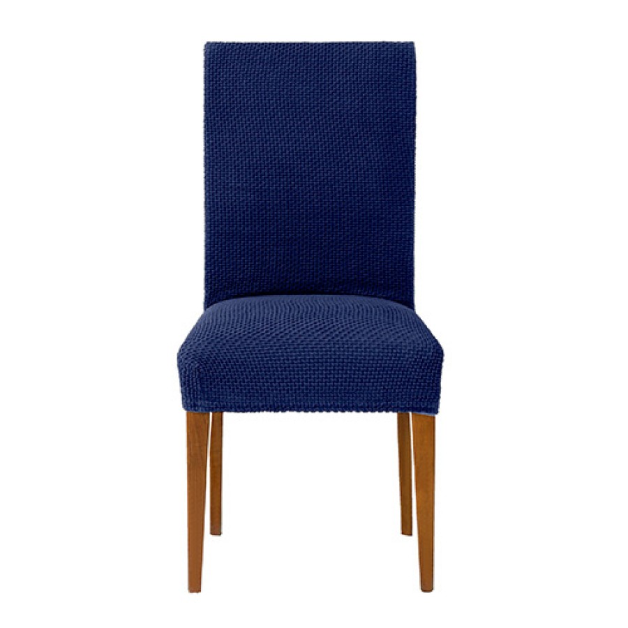 Κάλυμμα καρέκλας (σετ 2 τεμάχια) διπλής ελαστικότητας Newhome Cora 03 Μπλε
