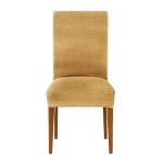 Κάλυμμα καρέκλας (σετ 2 τεμάχια) διπλής ελαστικότητας Newhome Cora 05 κίτρινο