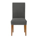 Κάλυμμα καρέκλας (σετ 2 τεμάχια) διπλής ελαστικότητας Newhome Cora 06 Γκρι