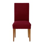 Κάλυμμα καρέκλας (σετ 2 τεμάχια) διπλής ελαστικότητας Newhome Cora 08 κόκκινο