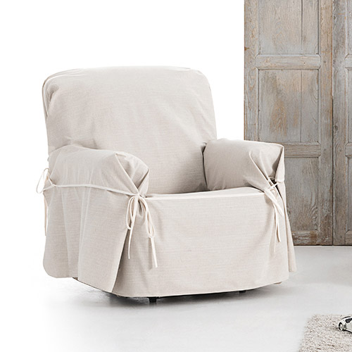 Κάλυμμα Αδιάβροχο για Πολυθρόνα Universal με δεσίματα Newhome Garona Protect 00 εκρού