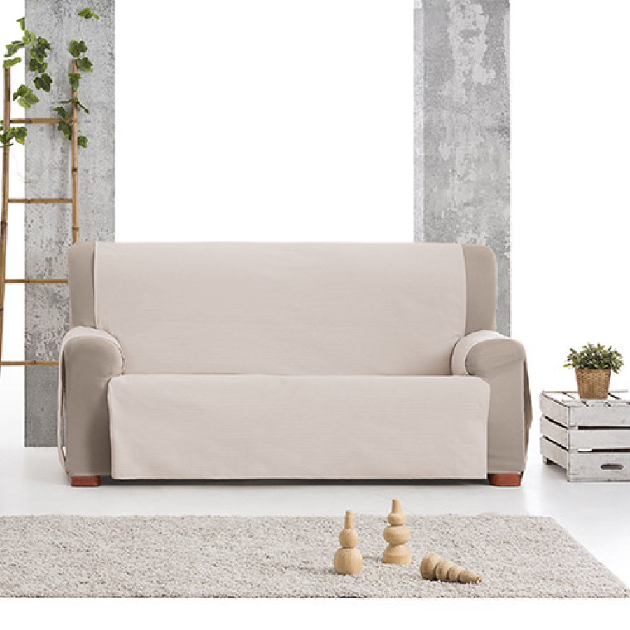 Κάλυμμα Αδιάβροχο Βαμβακερό για Τριθέσιο Καναπέ Newhome Garona Protect Practica 01 μπεζ