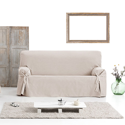 Κάλυμμα Αδιάβροχο για Διθέσιο Καναπέ Universal με δεσίματα Newhome Garona Protect 00 εκρού