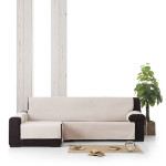 Κάλυμμα Αδιάβροχο Γωνιακού Καναπέ (240) Αριστερό Ανάκλιντρο Practica Newhome Garona Protect 01 μπεζ