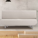 Κάλυμμα για Καναπέ-κρεβάτι Διπλής Ελαστικότητας Newhome Jaz 00 εκρού