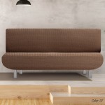 Κάλυμμα για Καναπέ-κρεβάτι Διπλής Ελαστικότητας Newhome Jaz 07 καφέ