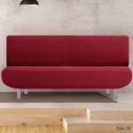 Κάλυμμα για Καναπέ-κρεβάτι Διπλής Ελαστικότητας Newhome Jaz 08 μπορντό