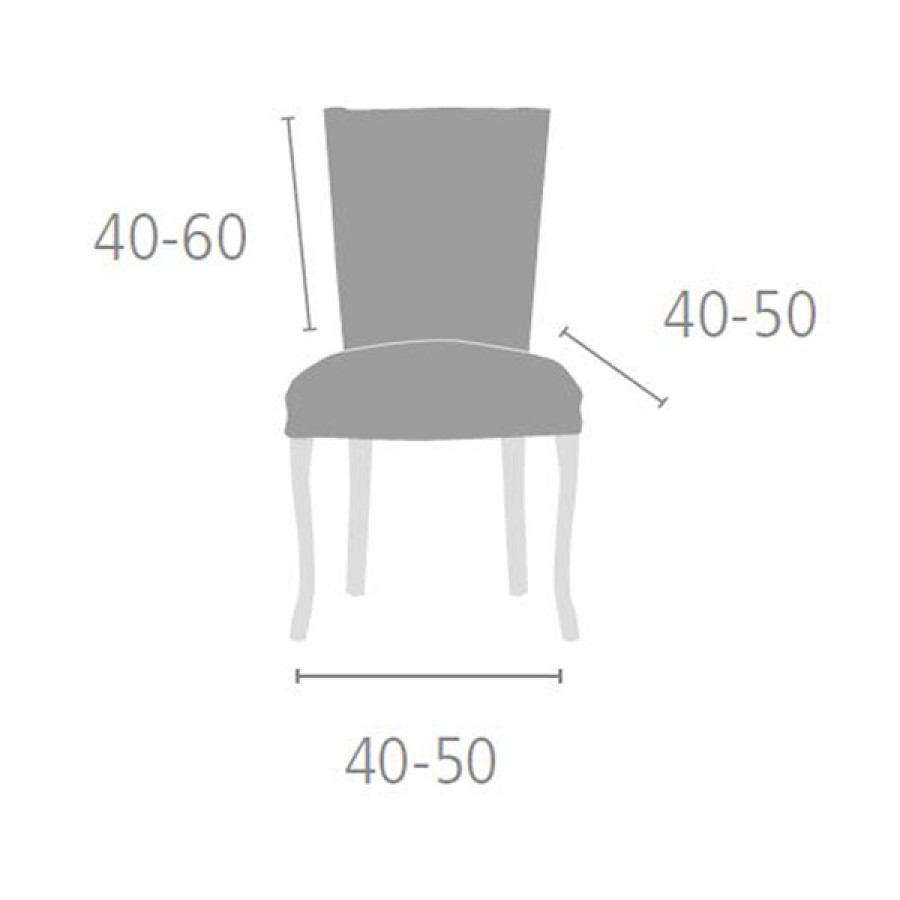 Κάλυμμα καρέκλας (σετ 2 τεμάχια) διπλής ελαστικότητας Newhome Jaz 03 μπλε