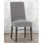 Κάλυμμα καρέκλας (σετ 2 τεμάχια) διπλής ελαστικότητας Newhome Jaz 06 γκρι