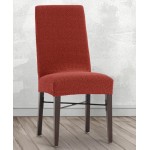 Κάλυμμα καρέκλας (σετ 2 τεμάχια) διπλής ελαστικότητας Newhome Jaz 09 κεραμιδί