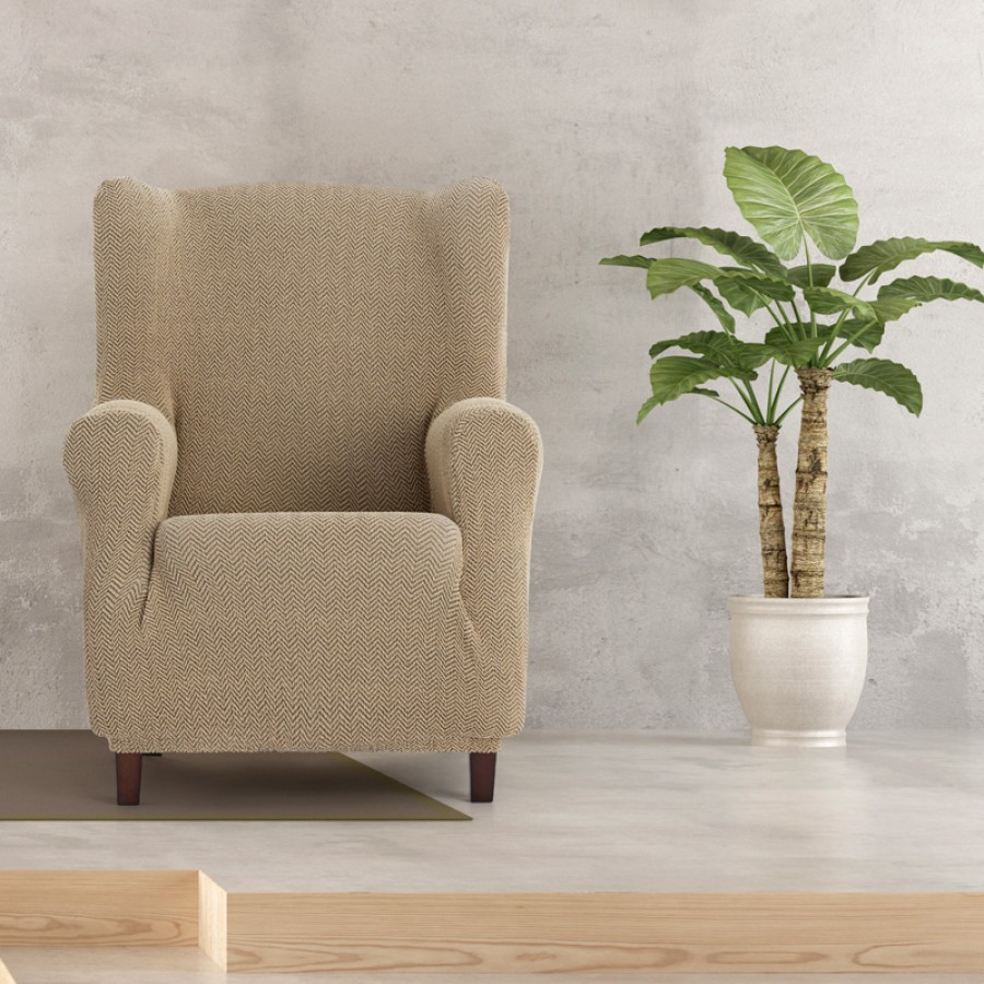 Κάλυμμα για Μπερζέρα Διπλής Ελαστικότητας Newhome Jaz 01 μπεζ