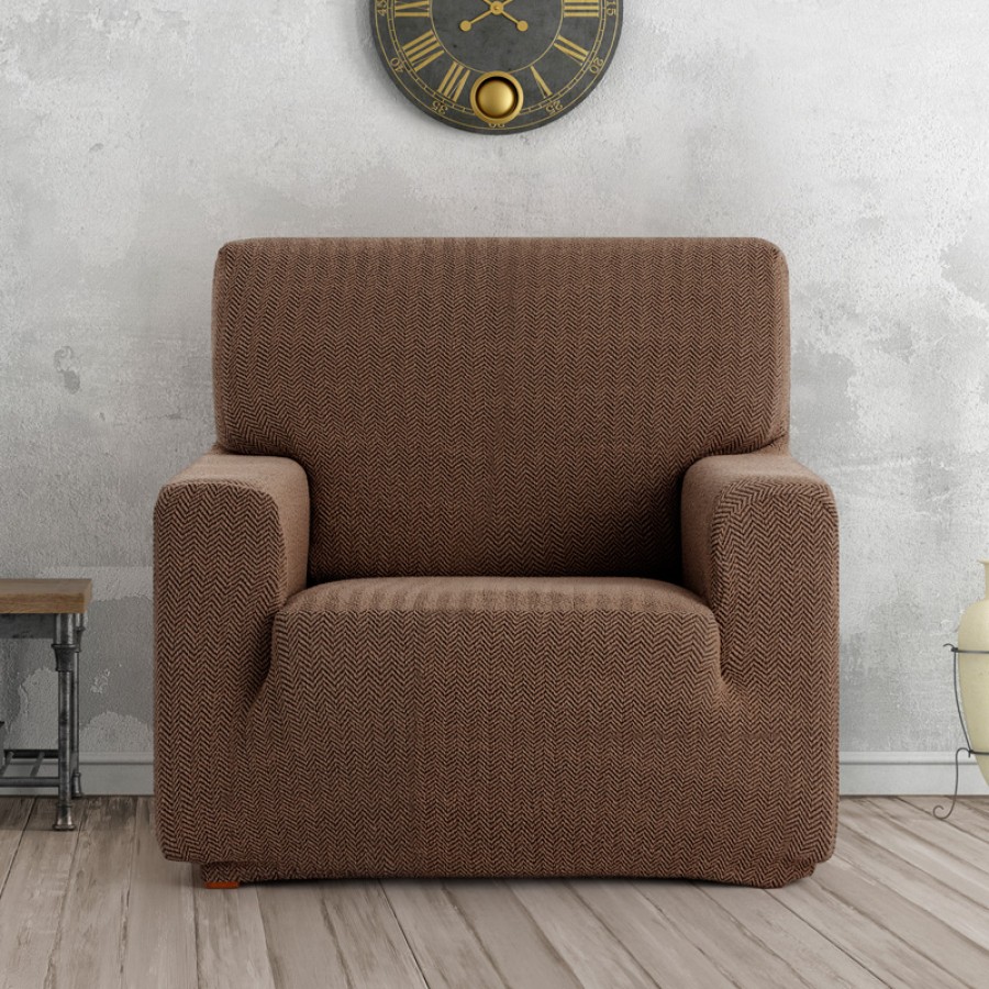 Κάλυμμα για Πολυθρόνα Διπλής Ελαστικότητας Newhome Jaz 07 καφέ